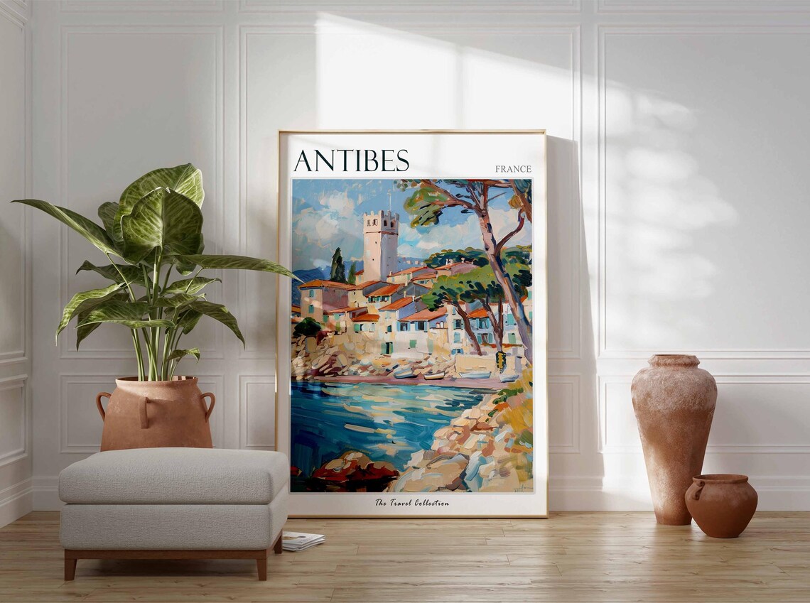 Antibes France Travel Poster, European Sea Print - Image 2