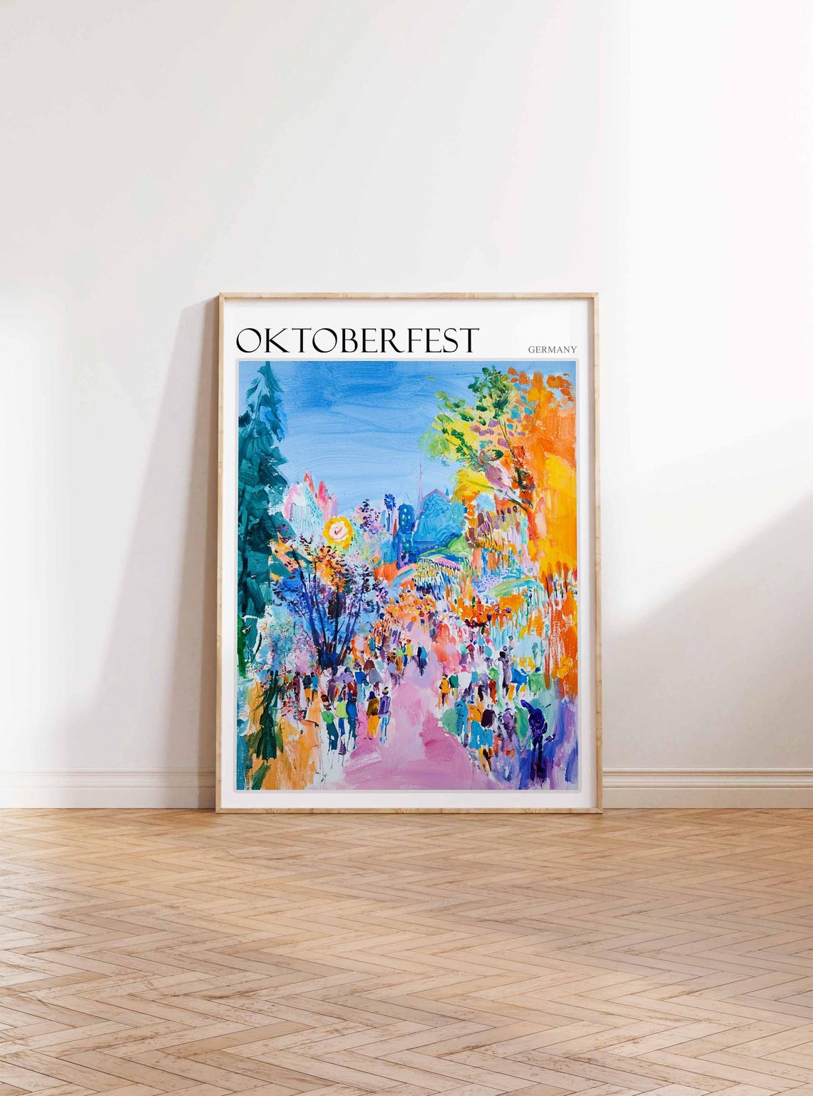 Oktoberfest Poster Oktoberfest Travel Print German Travel Poster German City Art City Print Travel Poster Travel Wall Art German Gift - Image 2