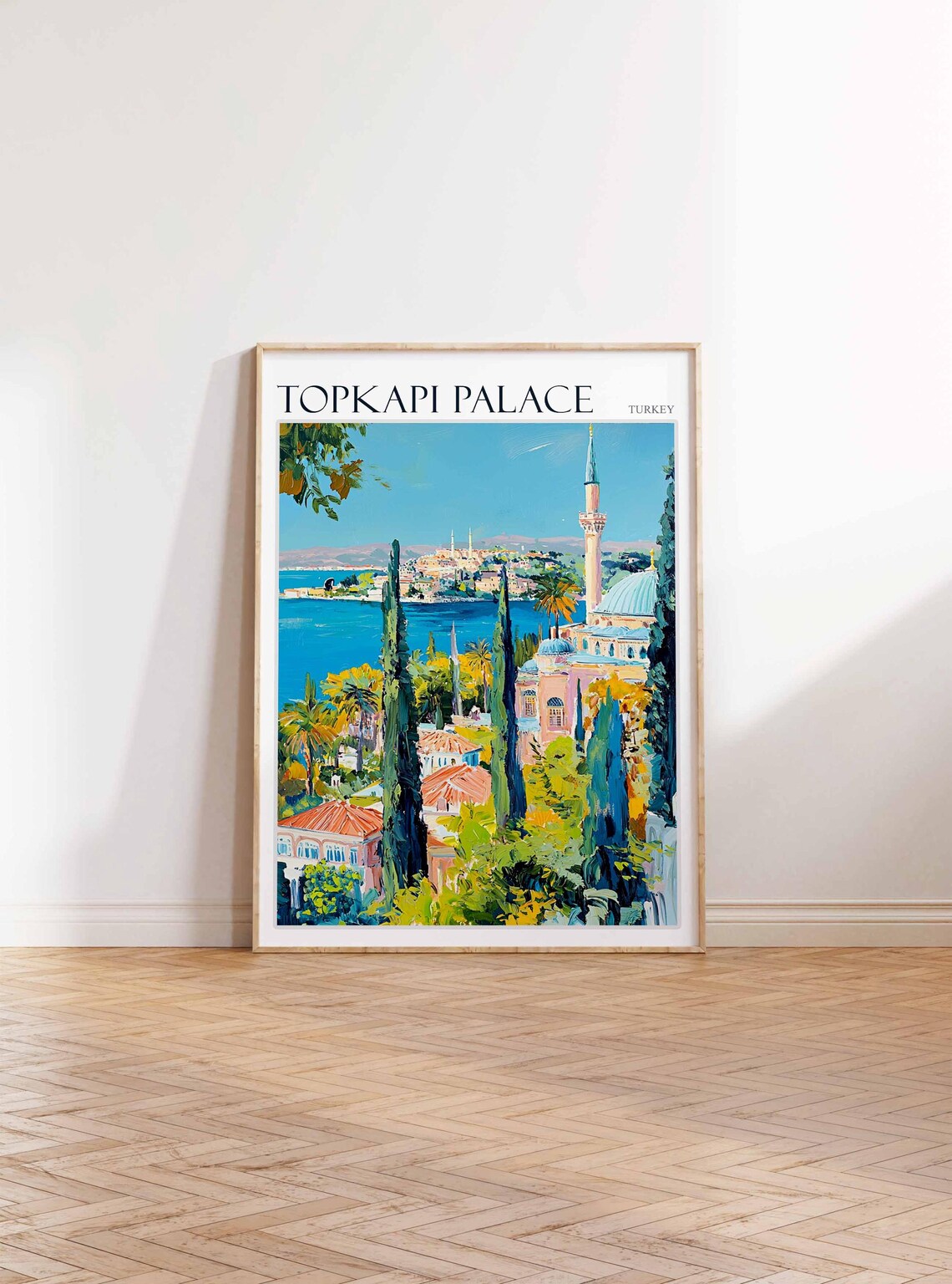 Topkapi Palace Poster Topkapi Palacetravel Print Islamic Wall Art Tropical Decor Botanical Print Turkey Gift Topkapi Palace Wall Art - Image 2