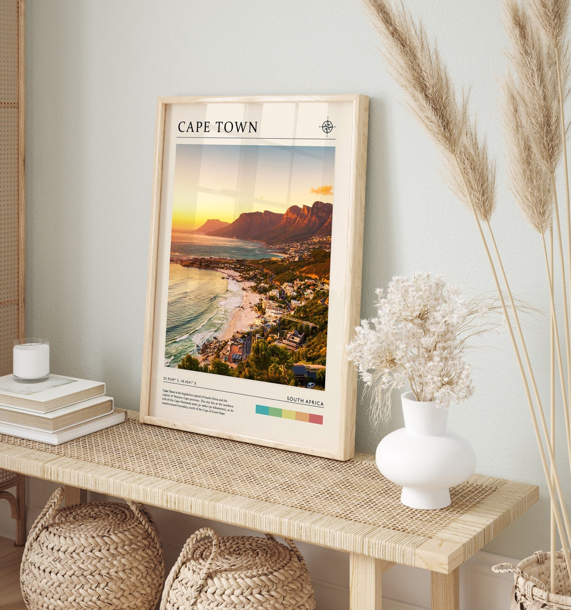 Cape Town Travel Print Cape Town South Africa Travel Poster South Africa Travel Print Travel Art Travel Poster Travel Gift A1a2a3a4 - Image 3