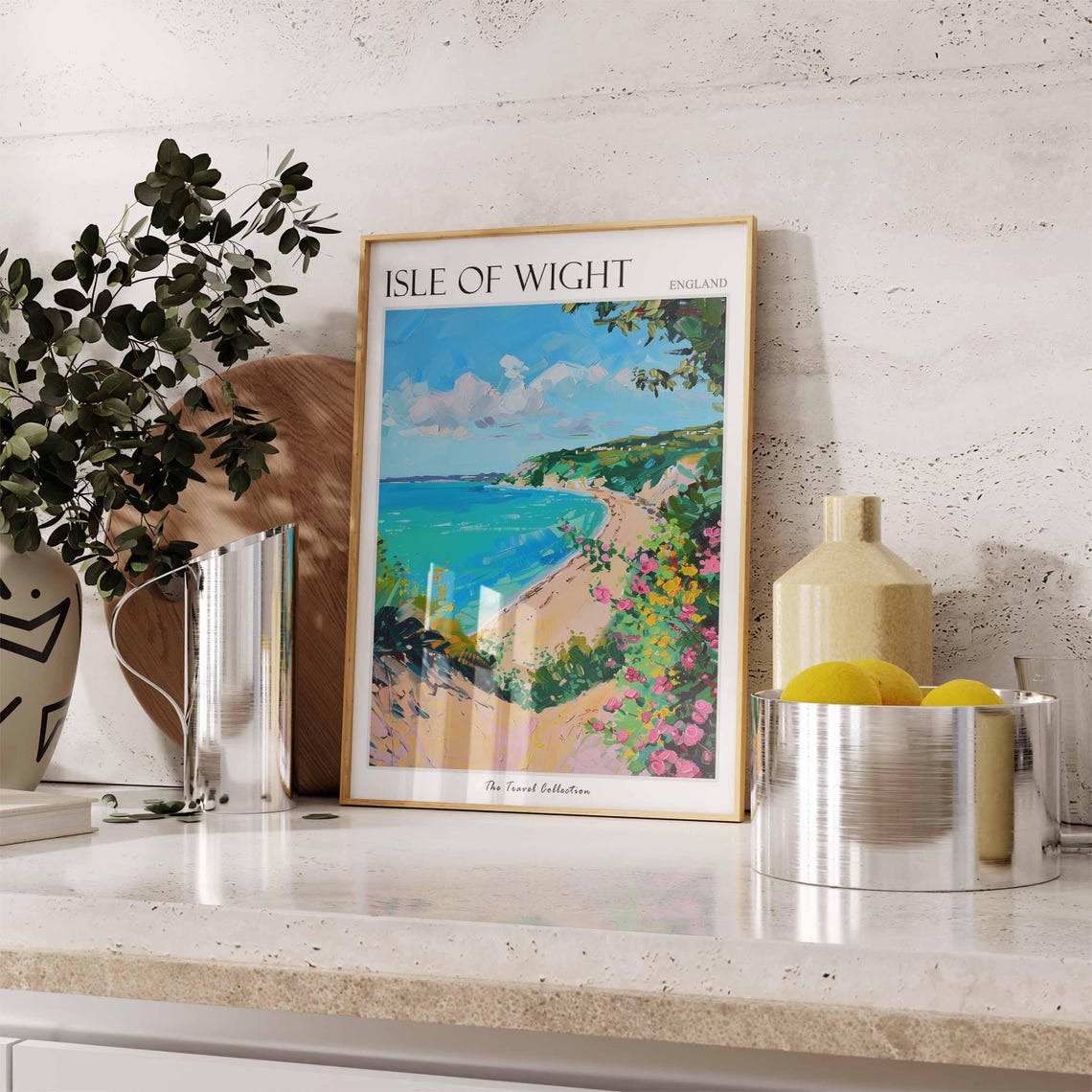 Isle Of Wight Poster Scotland Poster Isle Of Wight Travel Art Isle Of Wight Uk England Travel Beach House Decor - Image 3