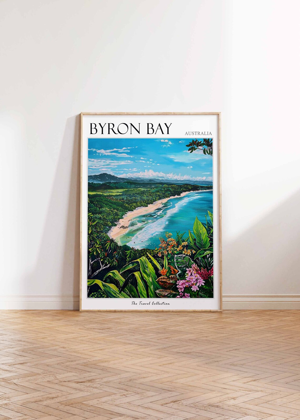 Byron Bay Australia Tropical Coast Aerial View Travel Collection Poster - Image 2
