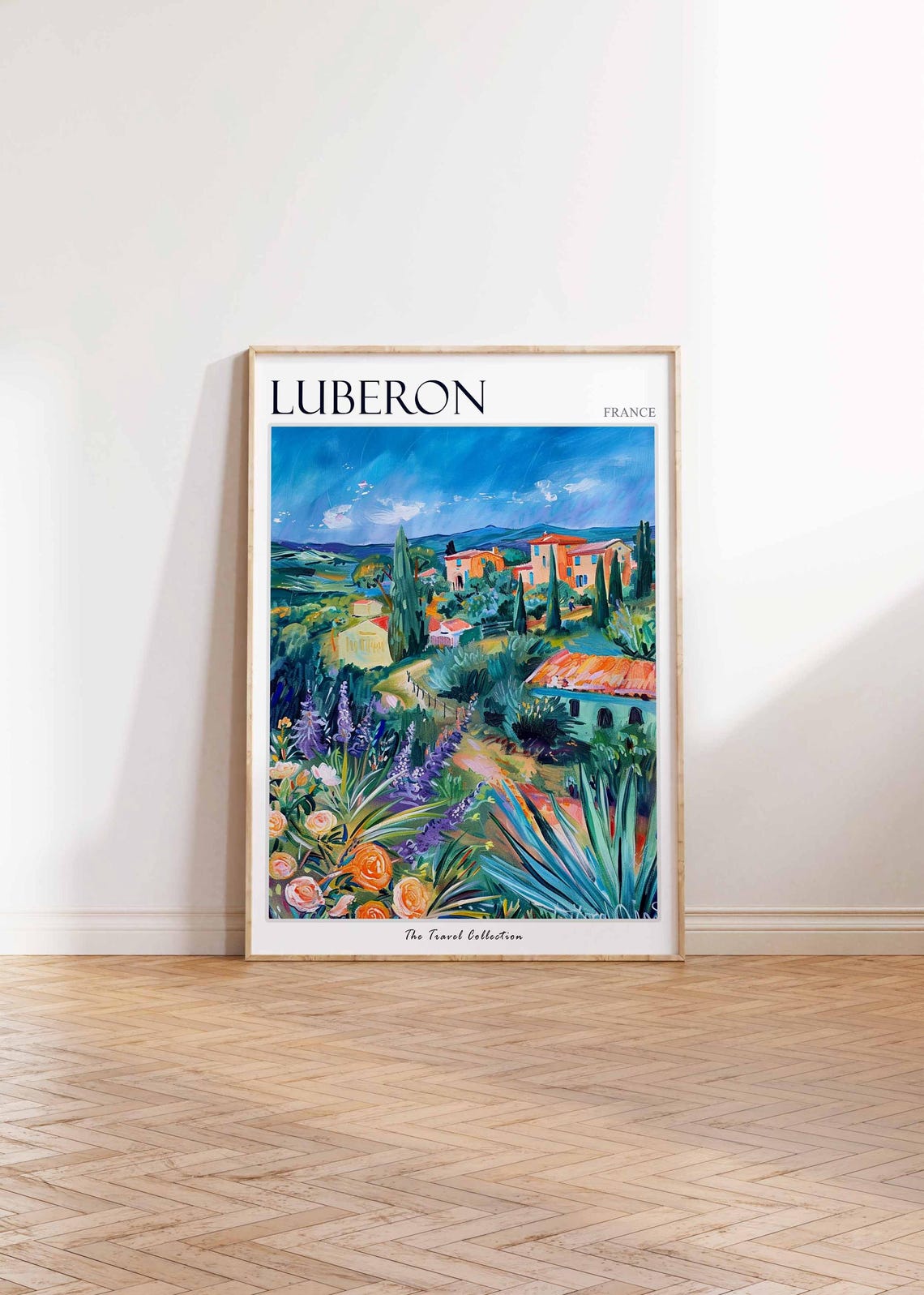Luberon Poster France Travel Print French Decor Europe Travel Poster European Wall Art Luberon Gift Luberon Travel Poster - Image 2