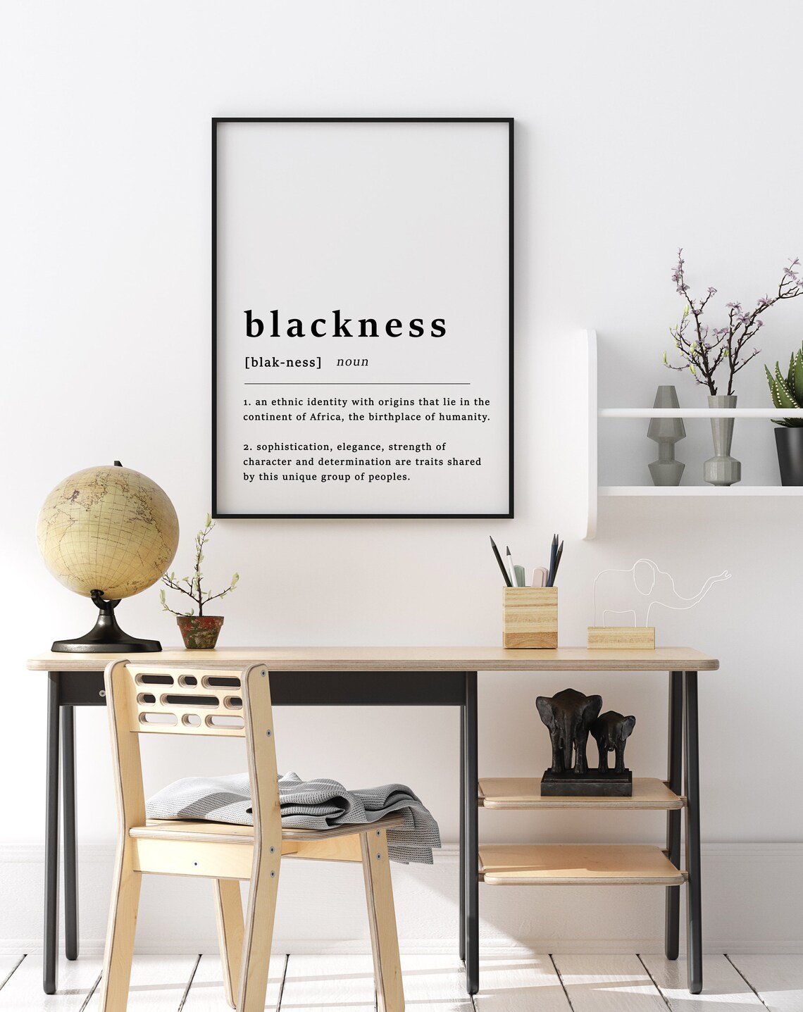Definition Of Black Quote Art Print, African Decor - Image 2