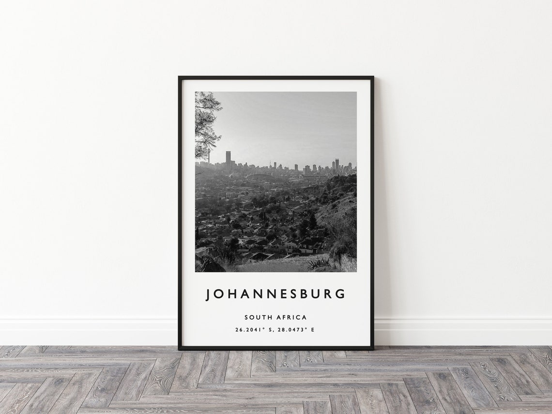 Johannesburg Travel Print Johannesburg Travel Poster African Travel Poster South Africa Travel Art Print African Wall Art African Print - Image 2