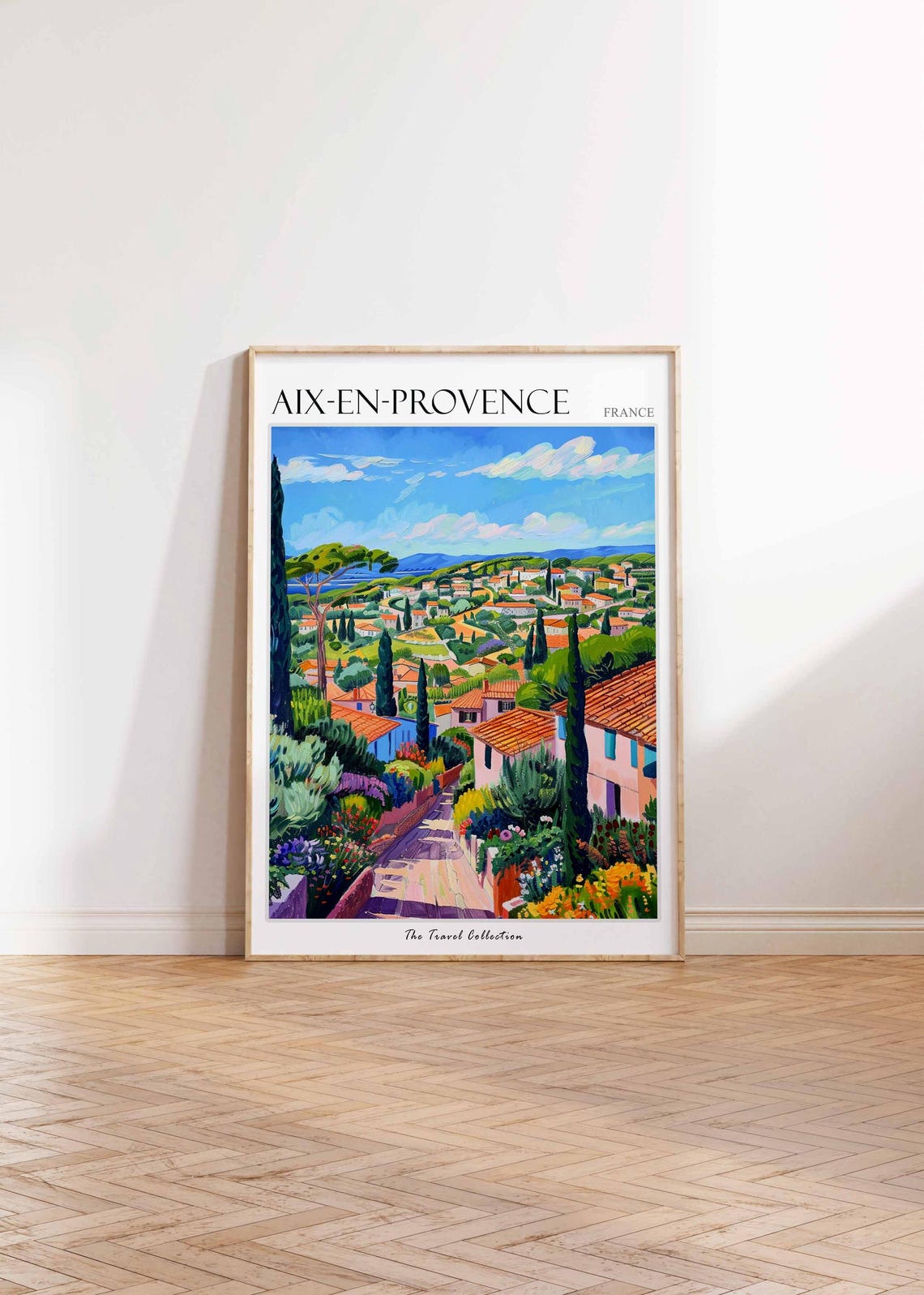 Aix En Provence Poster France Travel Print French Decor Europe Travel Poster European Wall Art Aix En Provence Travel Poster - Image 2