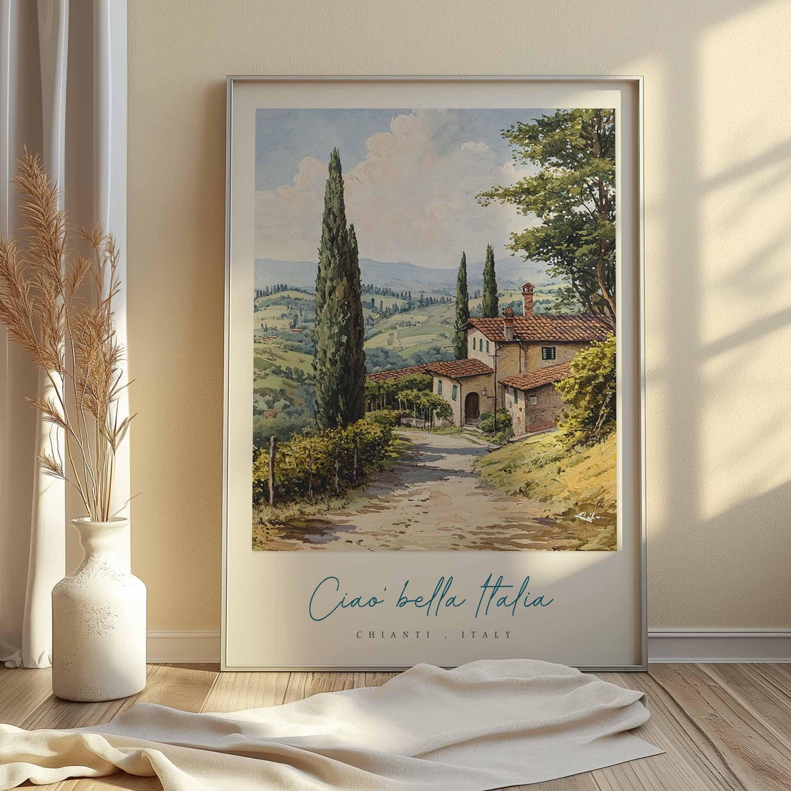 Chianti Poster Chianti Travel Print Chianti Travel Art Chianti Wall Art Italy Art Italy Travel Decor Italian Travel Gift - Image 2