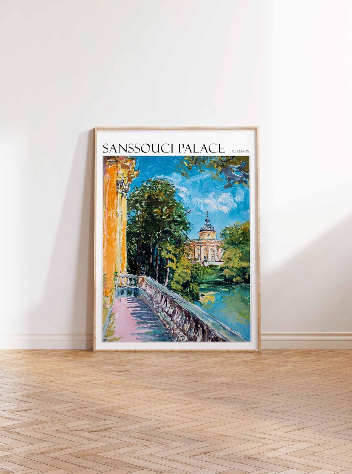 Sanssouci Palace Domed Pavilion Lakeside Balustrade Germany Poster - Image 2