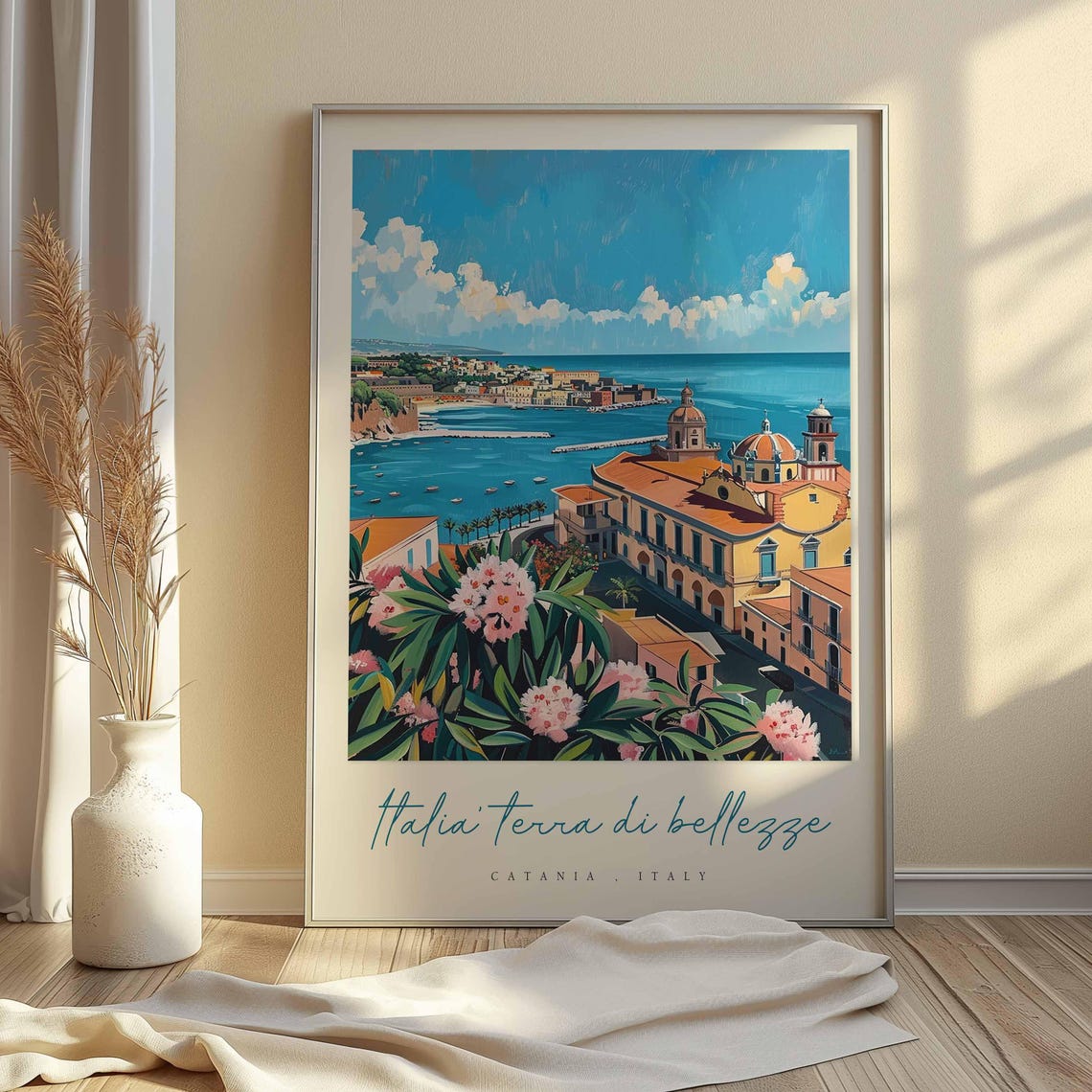 Catania Poster Catania Travel Print Catania Travel Art Catania Wall Art Italy Art Italy Travel Decor Italian Travel Gift - Image 2