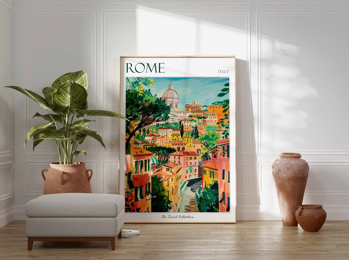Rome Travel Poster, Italian Decor Art Print - Image 3