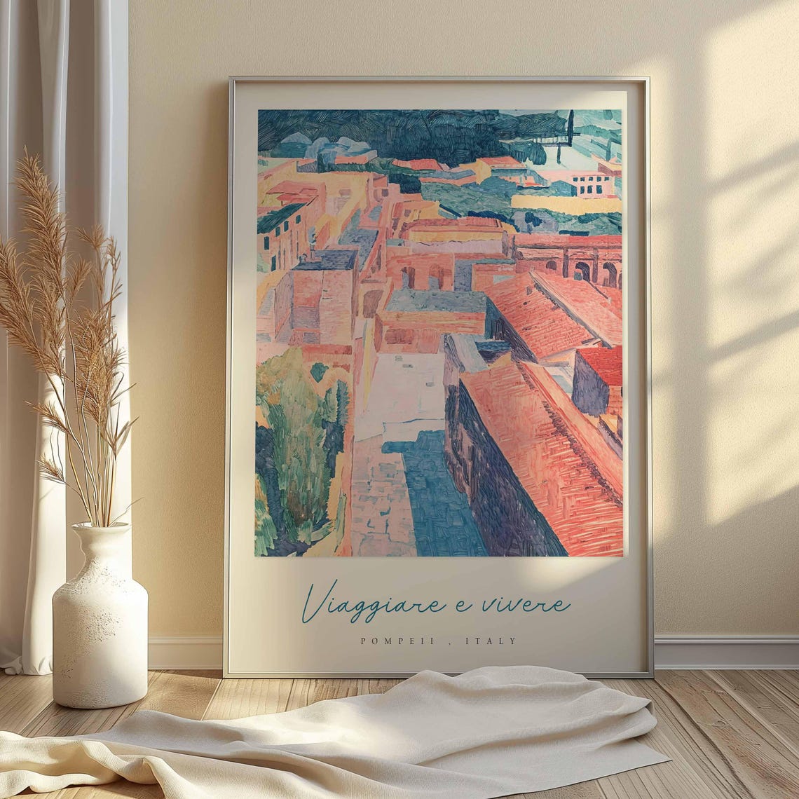 Pompeii Poster Italian Travel Print Pompeii Travel Art Pompeii Wall Art Italy Art Italy Travel Decor Italian Travel Gift - Image 2