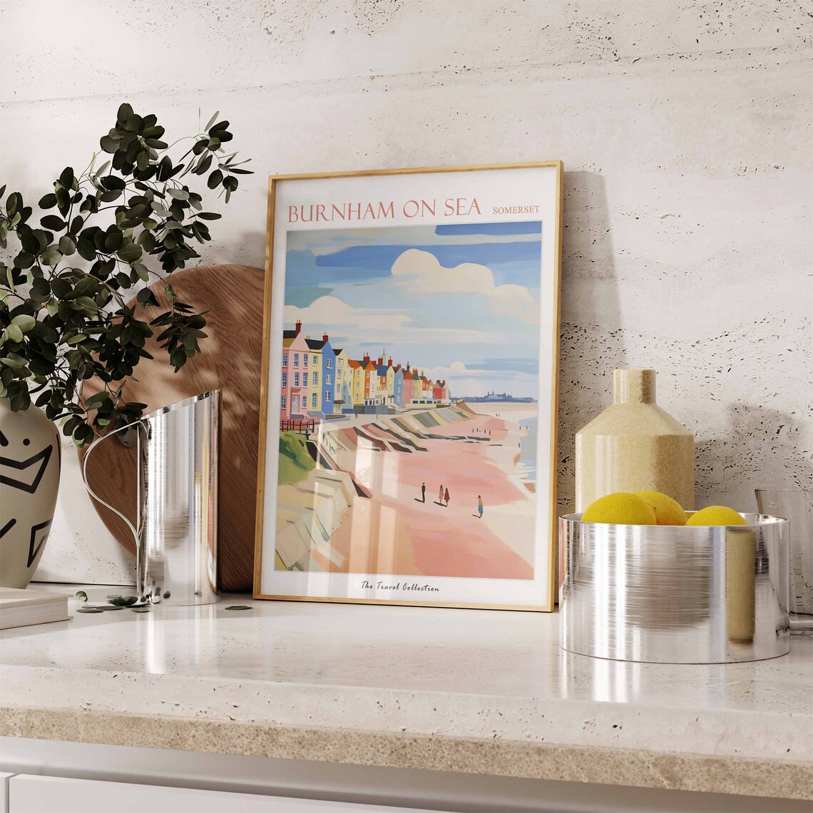 Burnham On Sea Travel Poster, Somerset Beach Art - Image 3