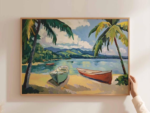 Colombia Travel Poster, South America Landscape