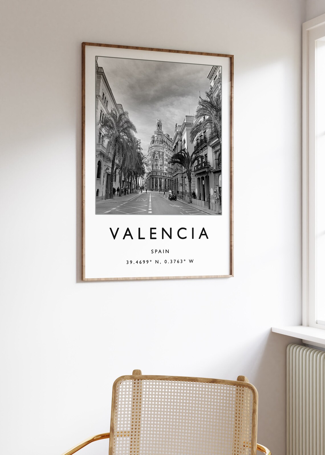 Valencia Minimalist Travel Poster, Spain Travel Print - Image 2