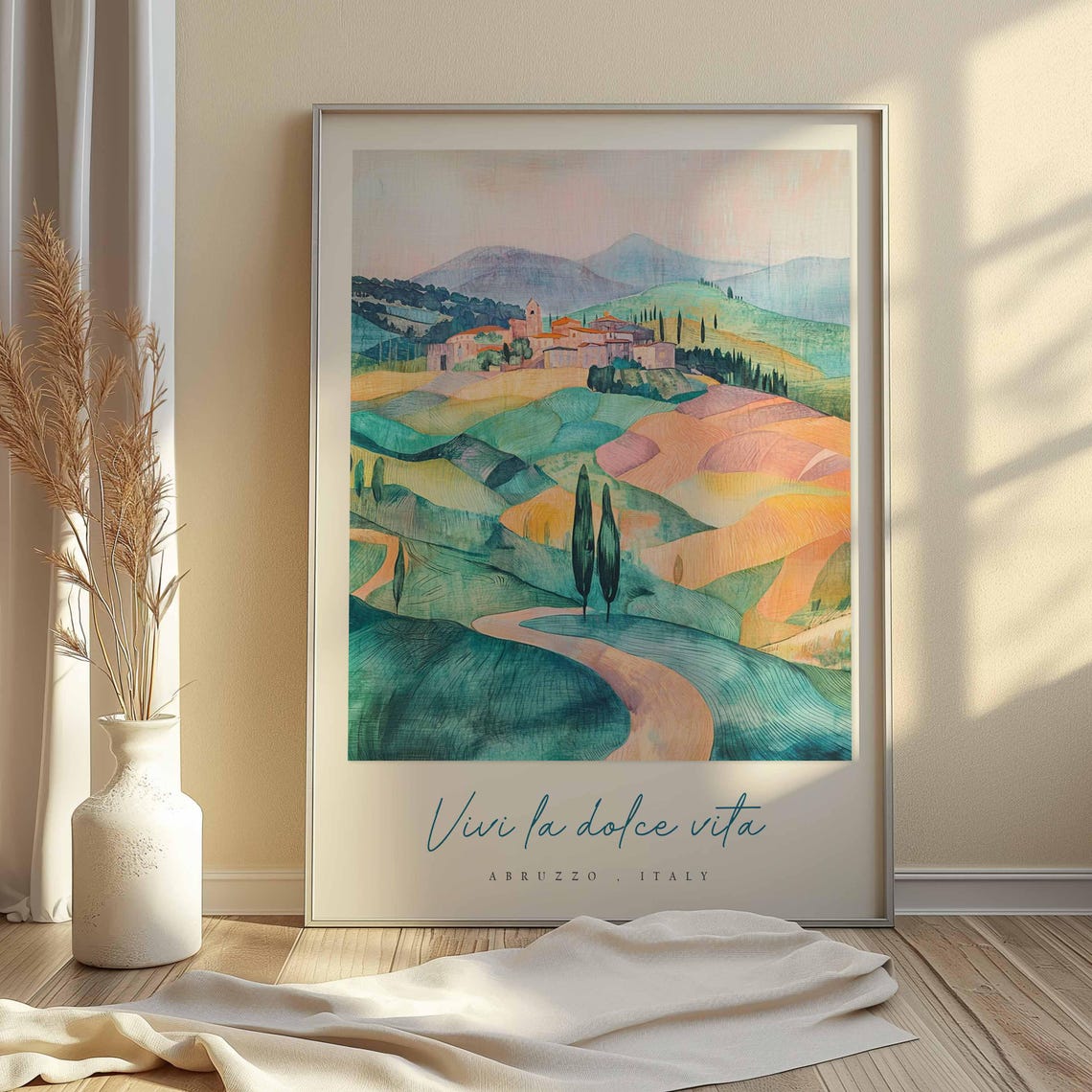 Abruzzo Poster Italian Travel Print Abruzzo Travel Art Abruzzo Wall Art Italy Art Italy Travel Decor Italian Travel Gift - Image 2