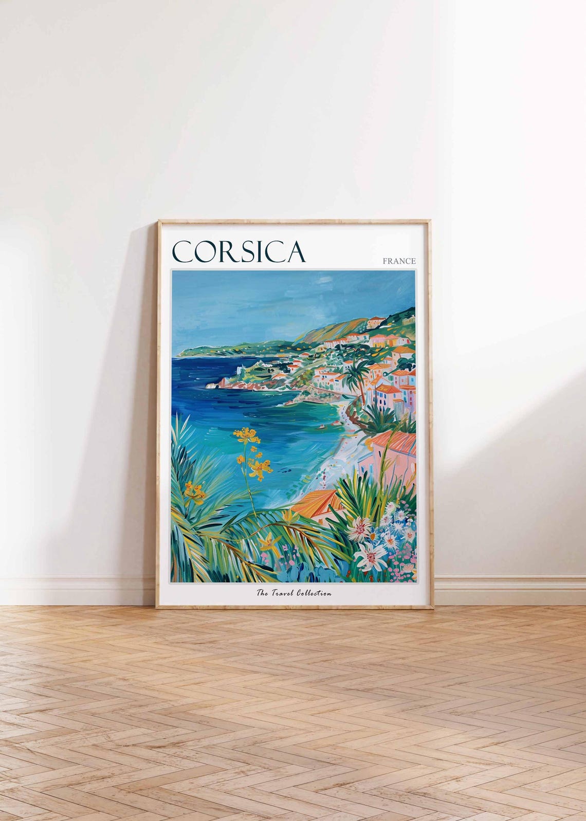 Corsica Poster France Travel Print French Decor Europe Travel Poster European Wall Art Sea Print Corsica Gift Corsica Travel Poster - Image 2