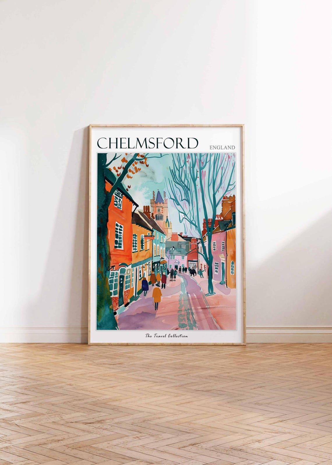 Chelmsford Poster England Travel Print British Decor United Kingdom Travel Poster City Print Chelmsford Gift Chelmsford Travel Poster - Image 2