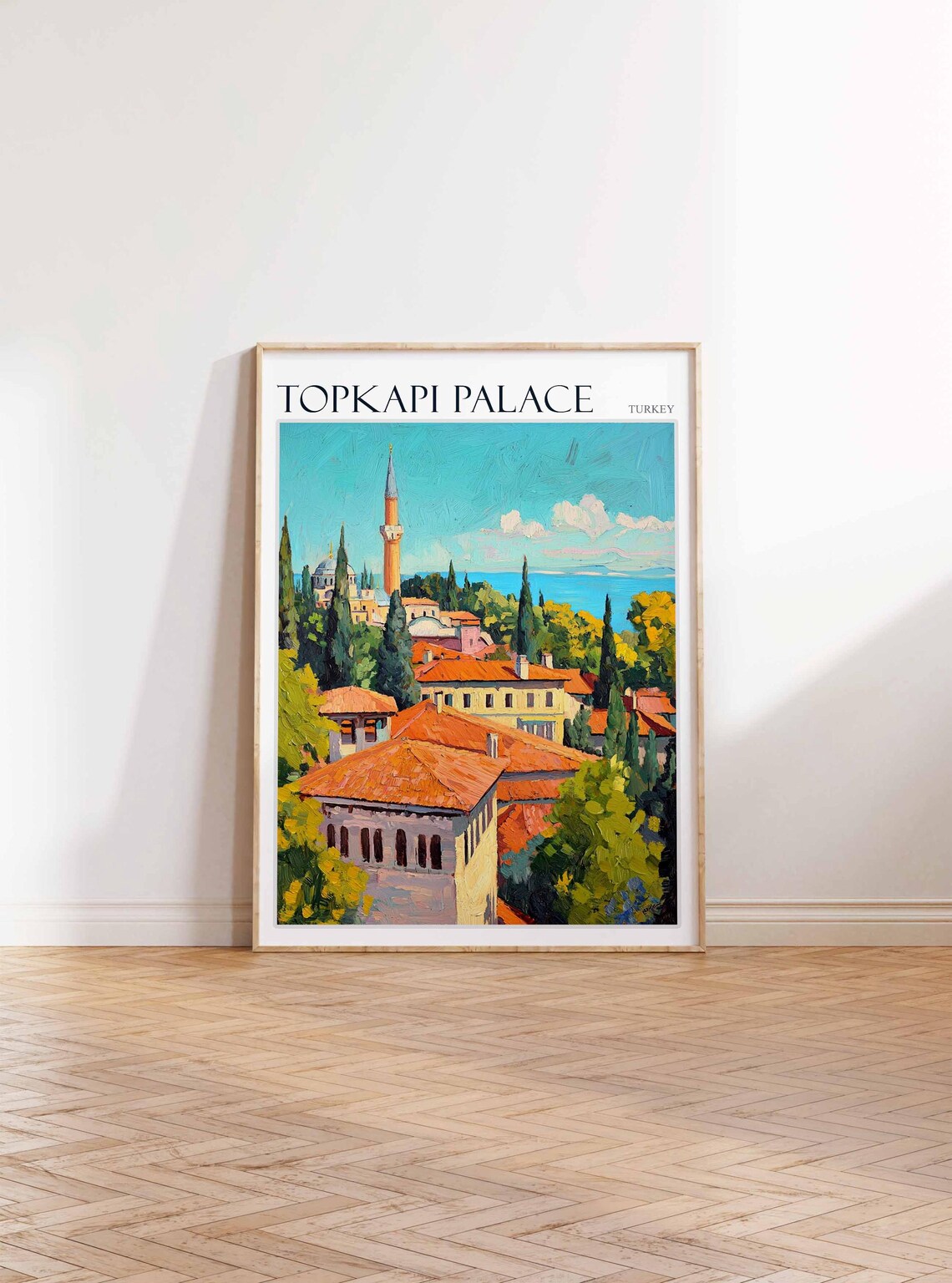 Topkapi Palace Poster Topkapi Palacetravel Print Islamic Wall Art Tropical Decor Botanical Print Turkey Gift Topkapi Palace Wall Art - Image 2