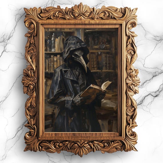 Plague Doctor Vintage Medical Illustration Art Print