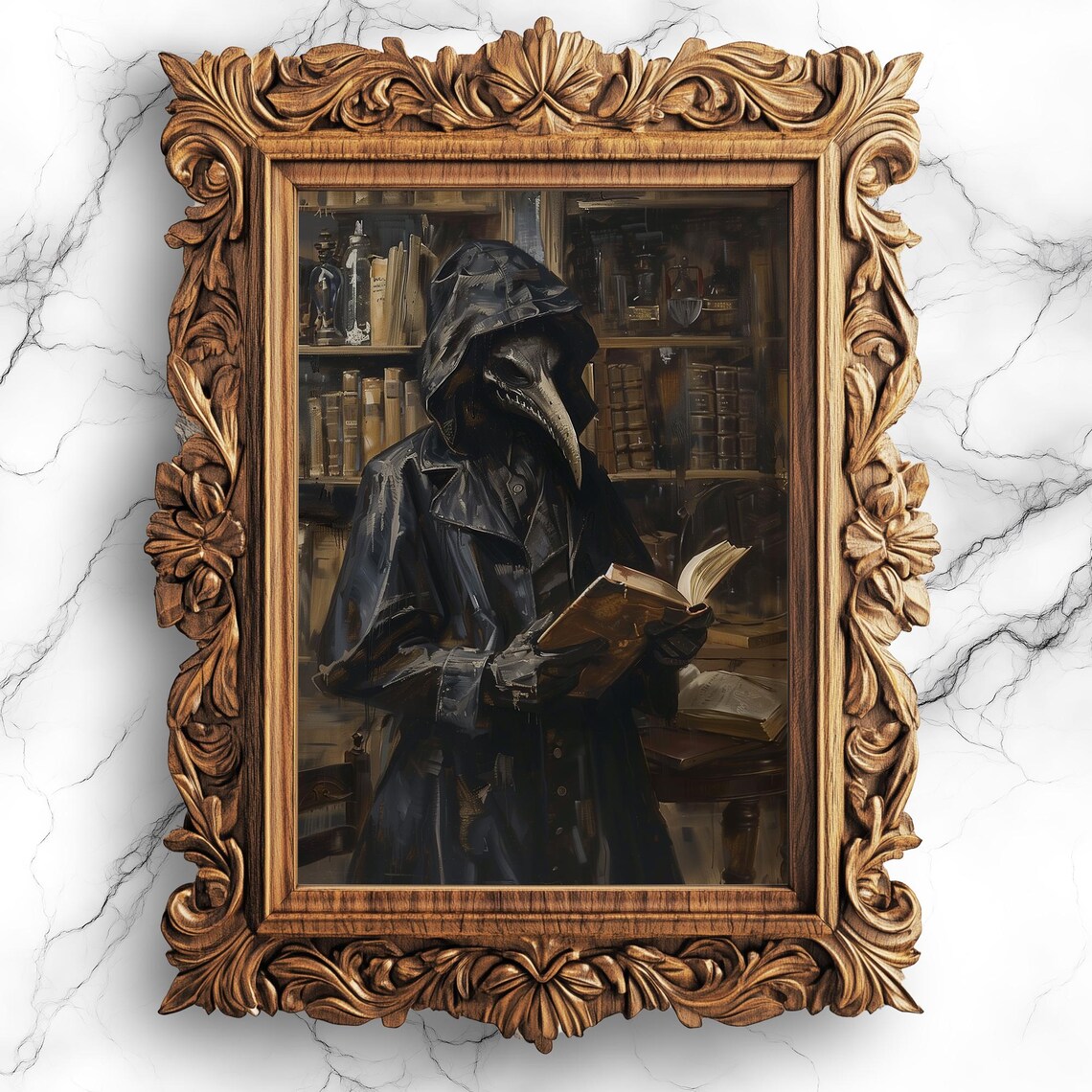 Plague Doctor Vintage Medical Illustration Art Print
