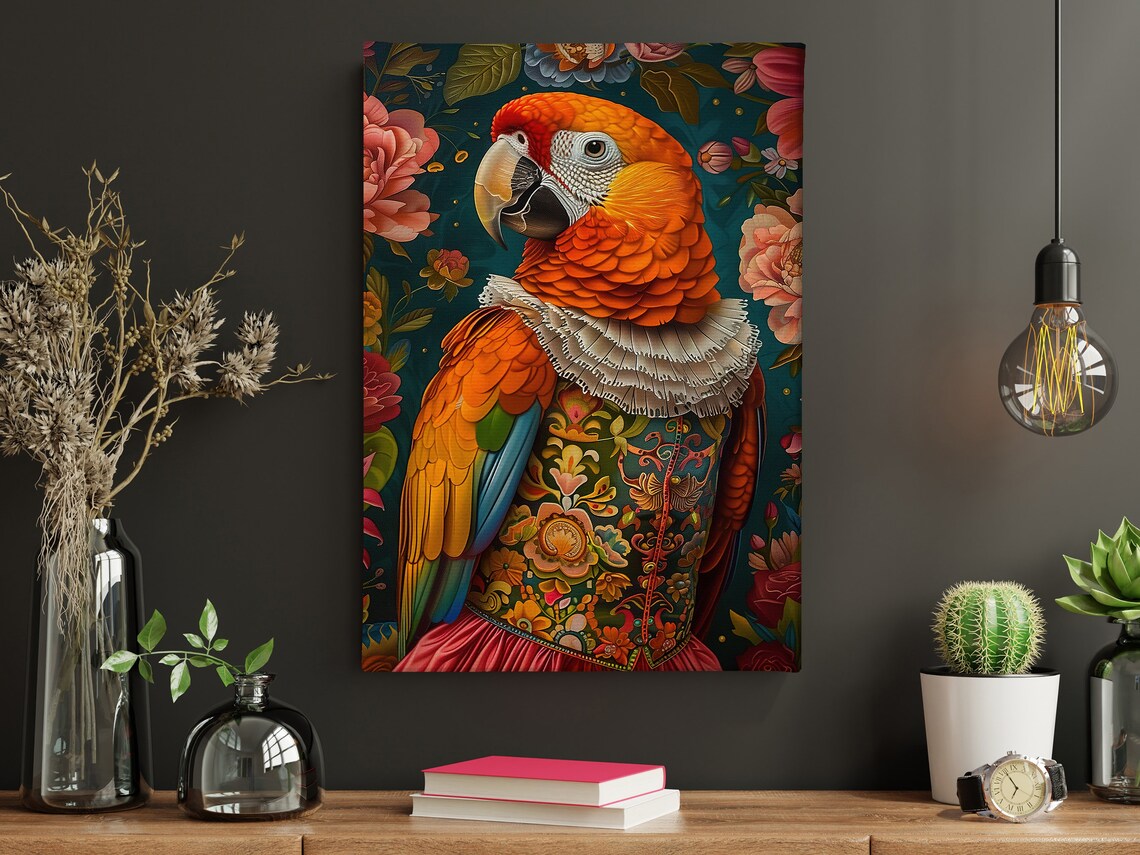 Matisse-Inspired Parrot Poster Print, Wild Bird - Image 4