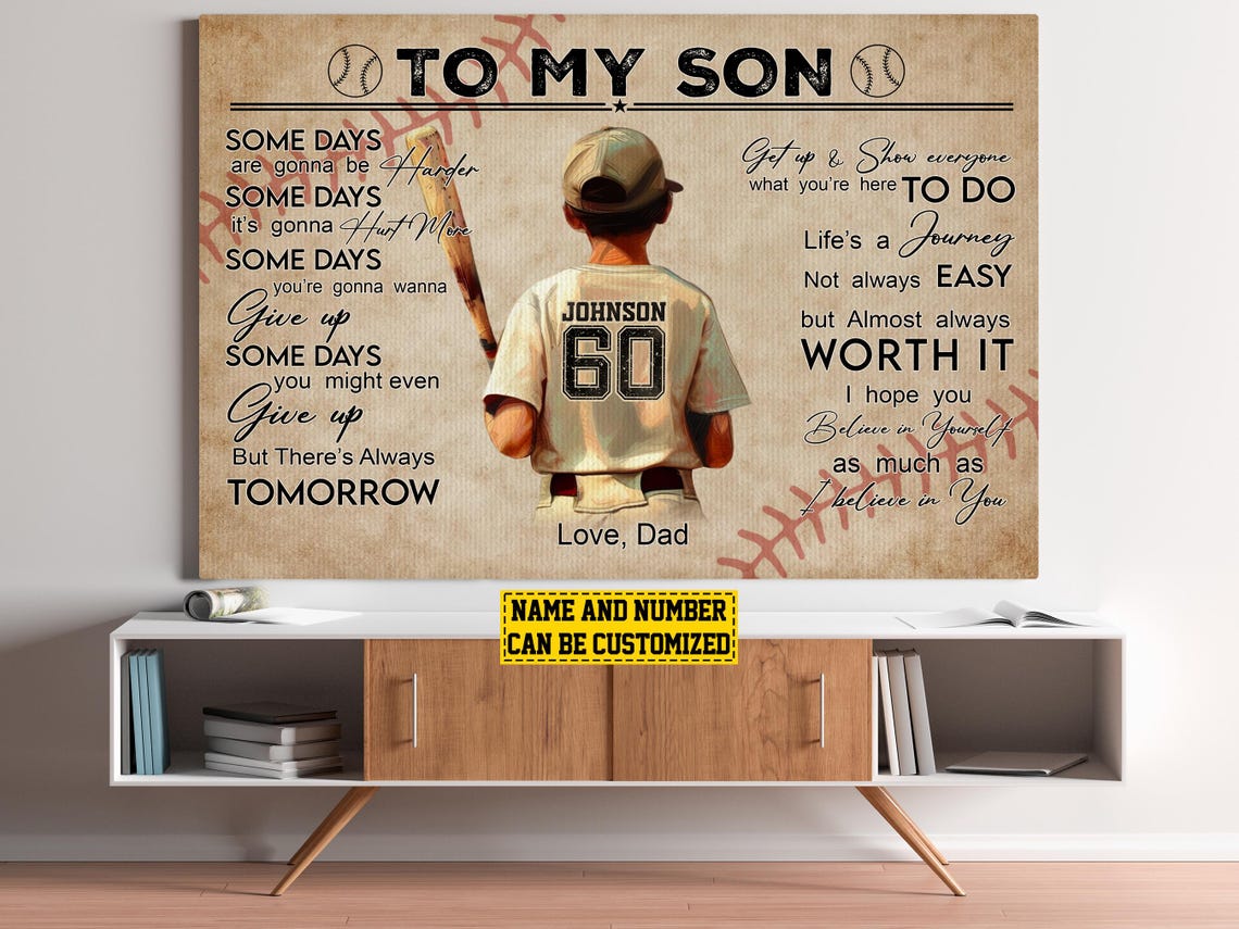Baseball to My Son, Custom Gift for Son - Image 6