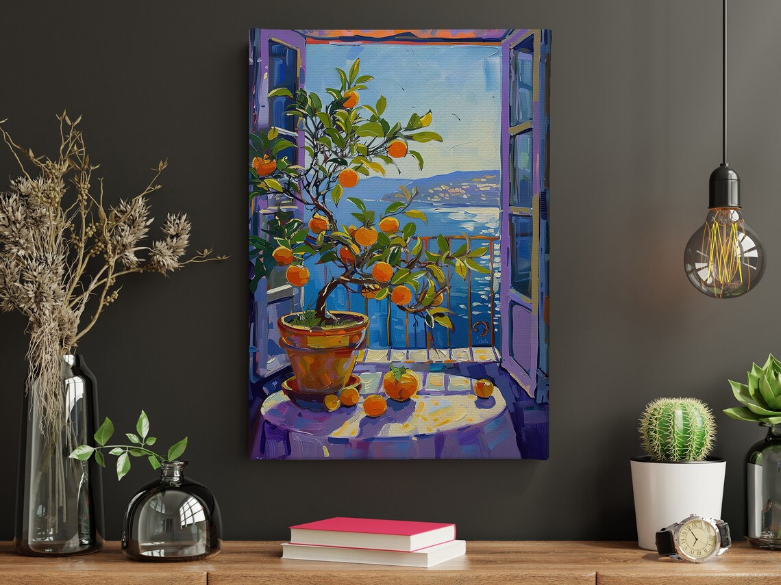 Matisse-Inspired Botanical Balcony Art Poster - Image 4