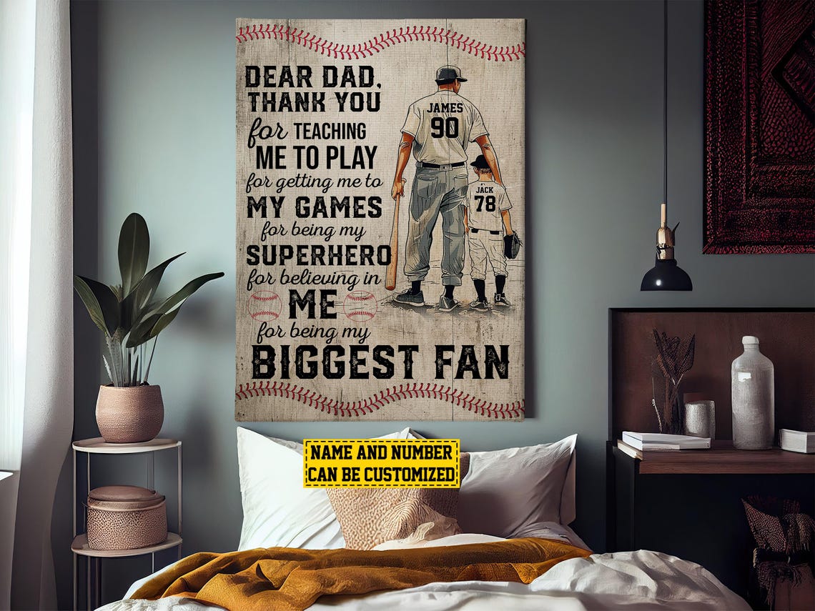 Baseball Dad Personalized Gift for Dad - Image 3