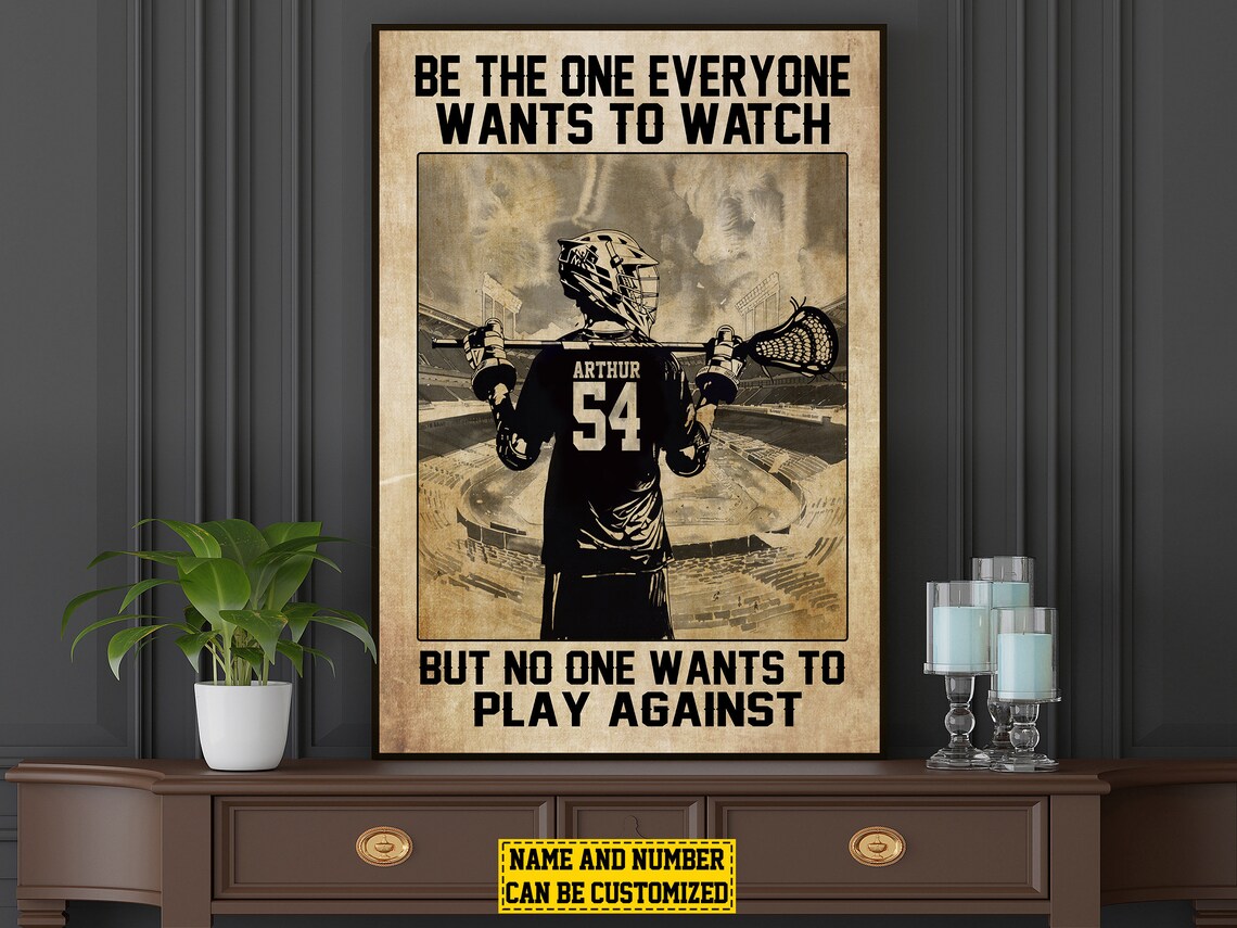 Personalized Lacrosse Inspiration Poster Print - Image 4