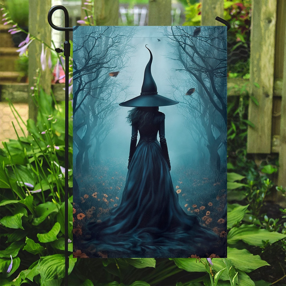 Witch Lovers House Flag, Halloween Gift