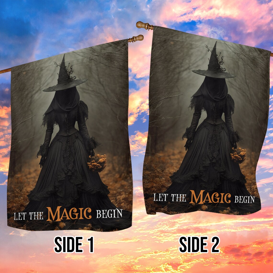 Let Me Magic Begin, Witch Flag Art Print - Image 5