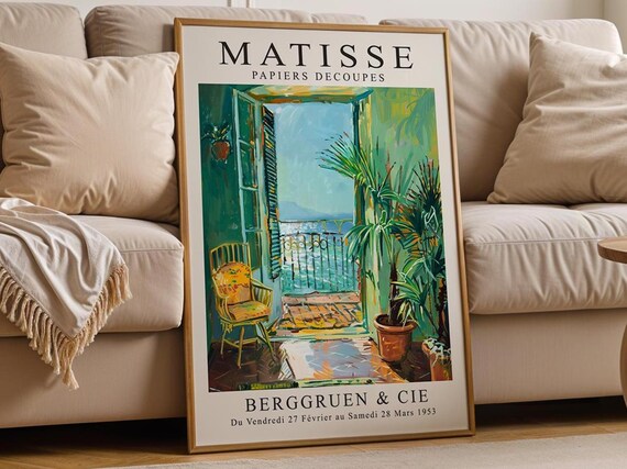 Henri Matisse Papiers Decoupes 1953 Mediterranean Balcony Exhibition Poster