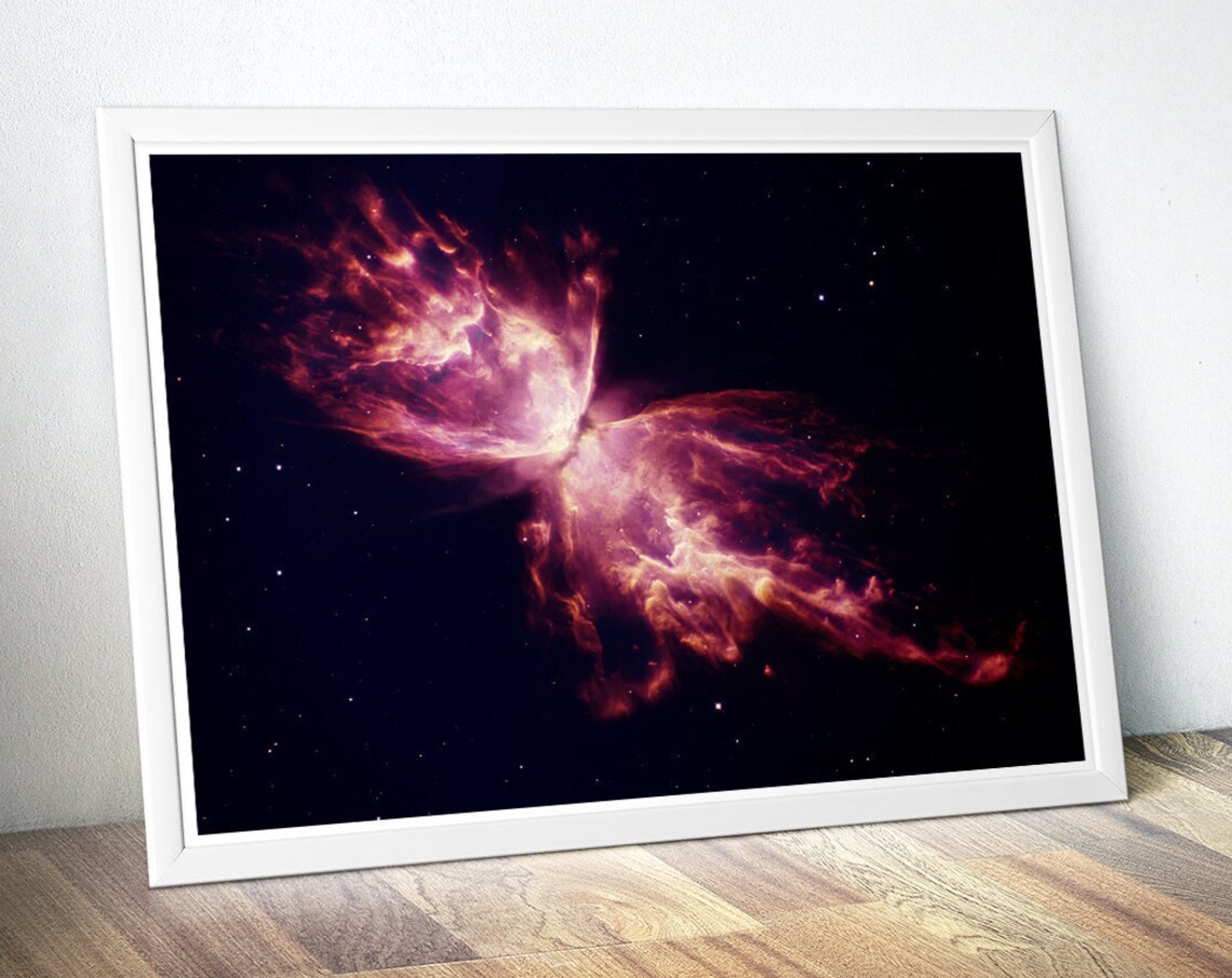 Hubble Stella Butterfly Space Poster, Galaxy Art - Image 4