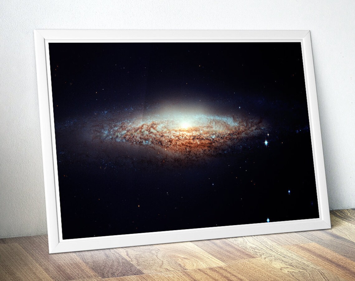 Hubble UFO Galaxy Poster, Outer Space Art Print - Image 4
