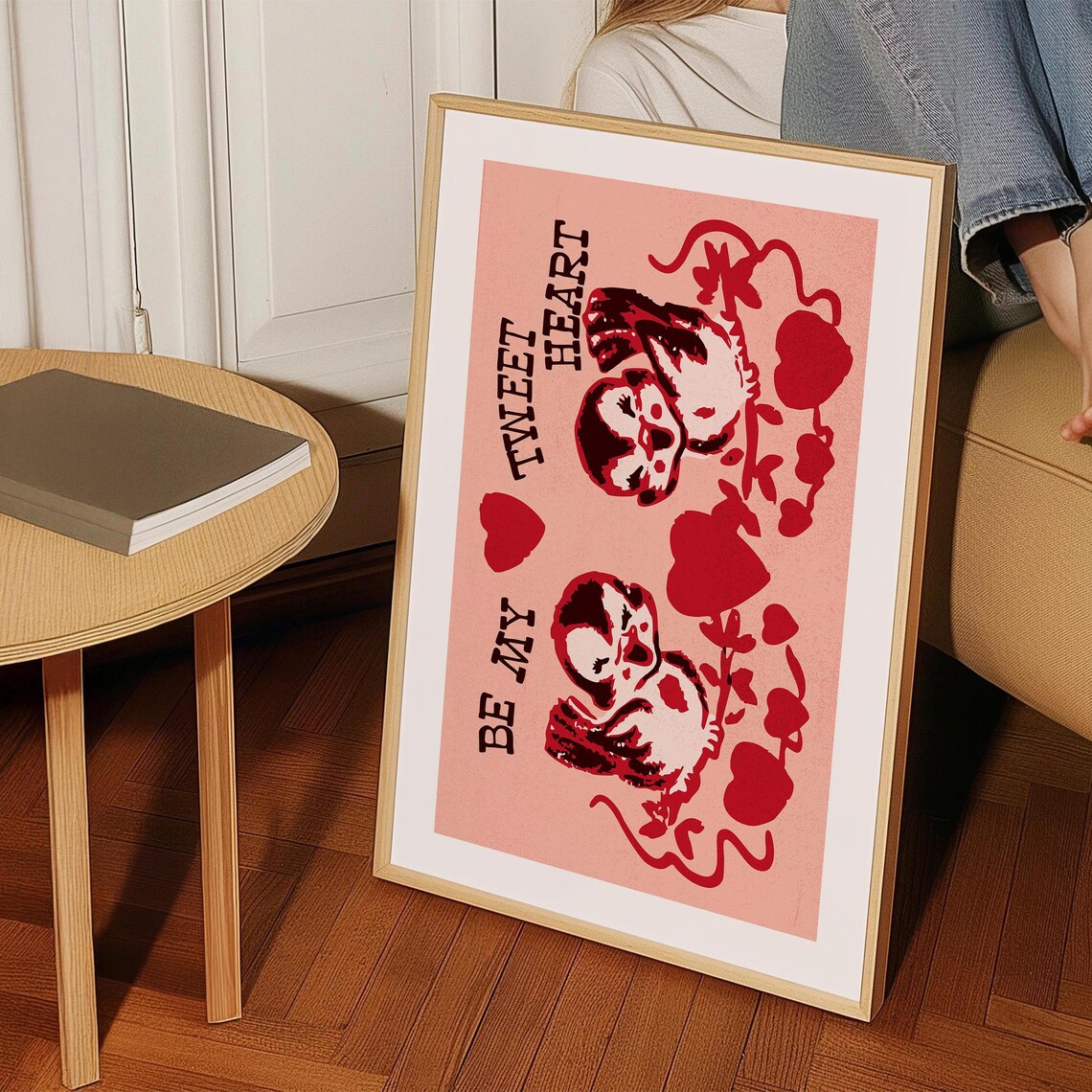 Tweet Heart Retro Valentines Day Poster, Kitchen Decor - Image 4