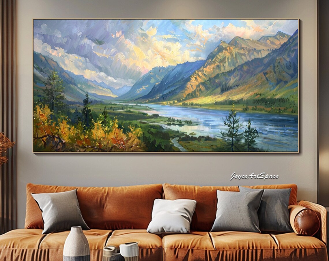 Landscape Oil Painting Living Room Wall Art