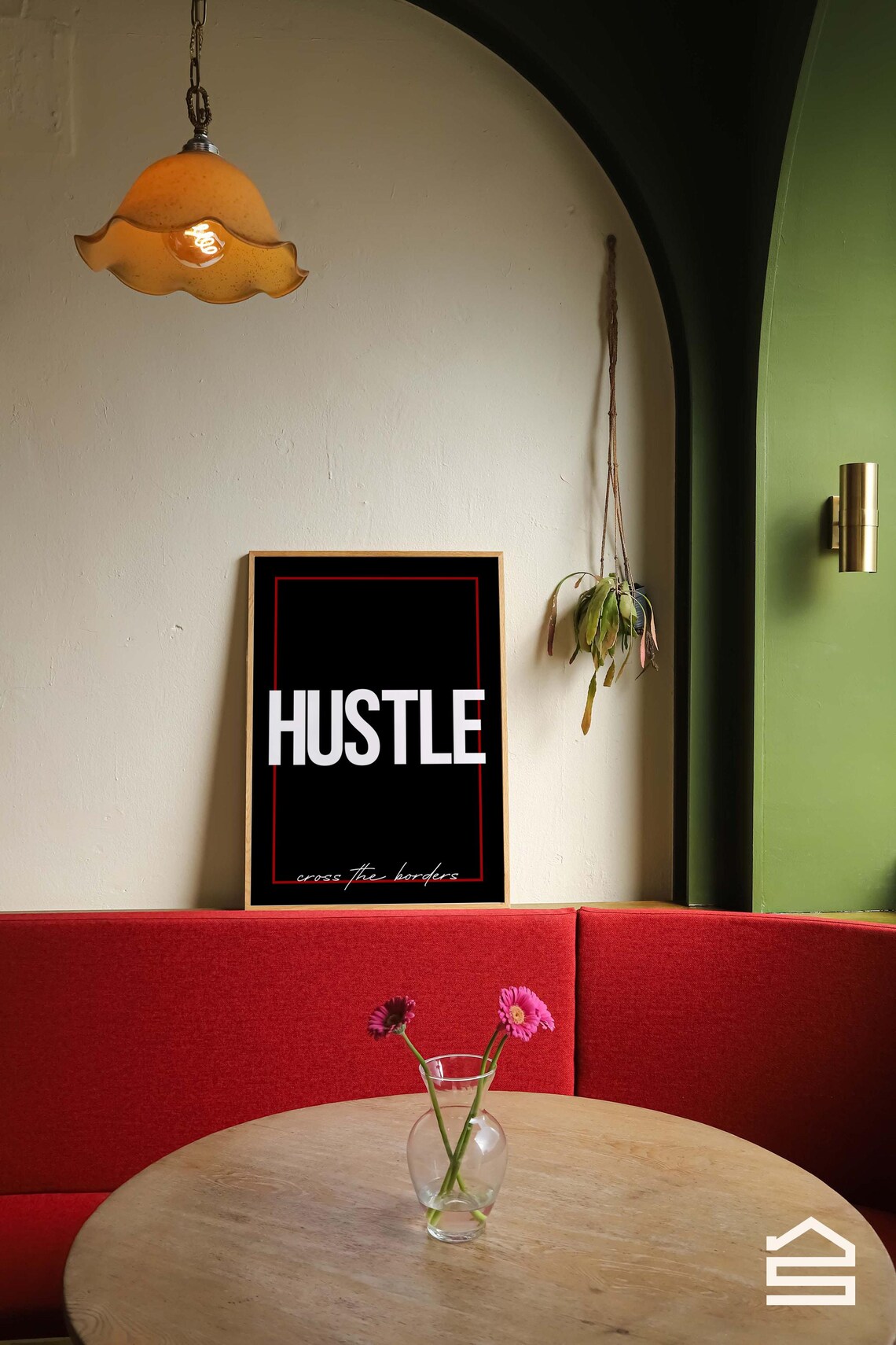 Hustle Quote, Minimalist Office Decor Poster - Image 2