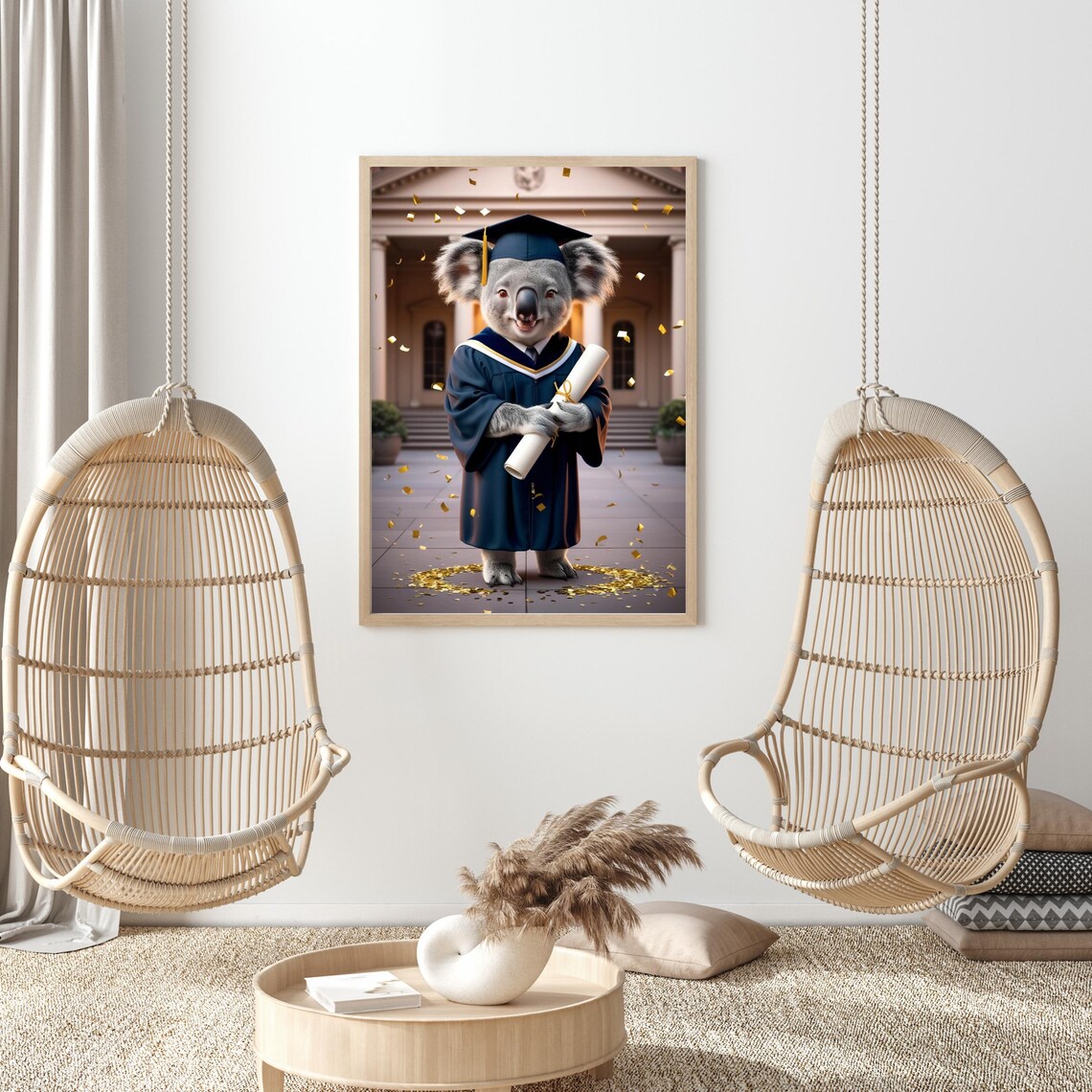 Class Of 2025 Koala Graduation Gift, Funny Art Print - Image 4