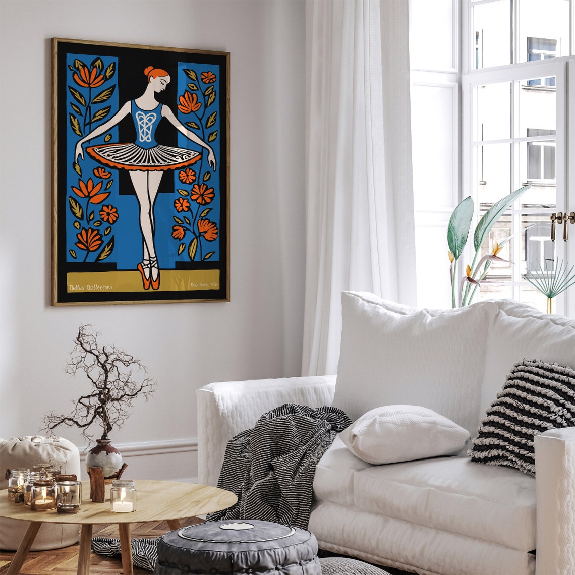 Belles Ballerines Ballet Dancer New York 1996 Retro Art Poster - Image 3