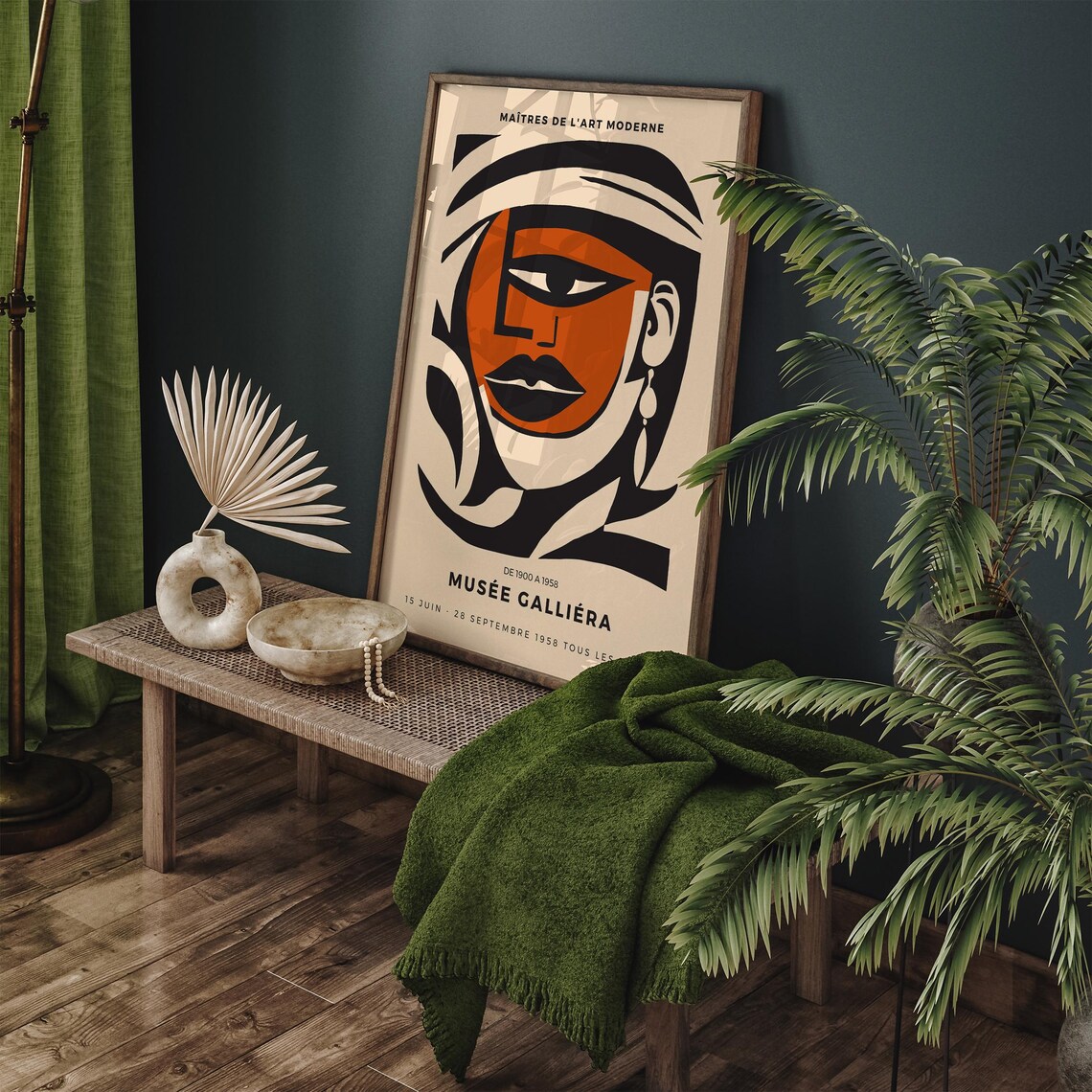 Cubist Face 1958 Musée Galliéra Modern Art Exhibition Poster - Image 6