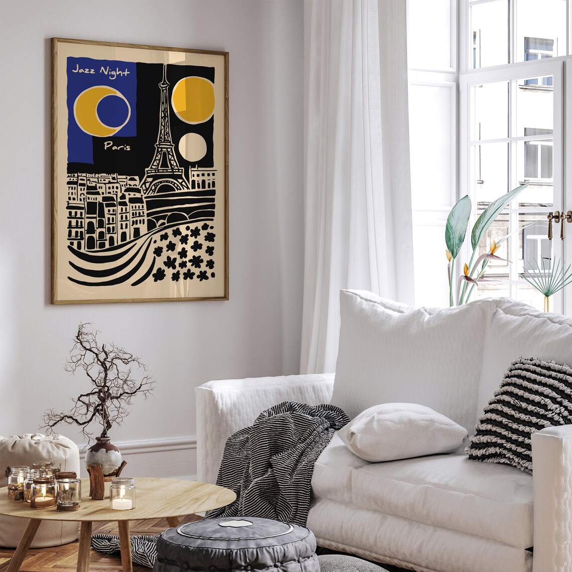 Jazz Night In Paris Print Vintage Style Music Print Fete De La Musique Poster French Home Decor Hotel Room Decor Honeymoon Gift Idea - Image 5
