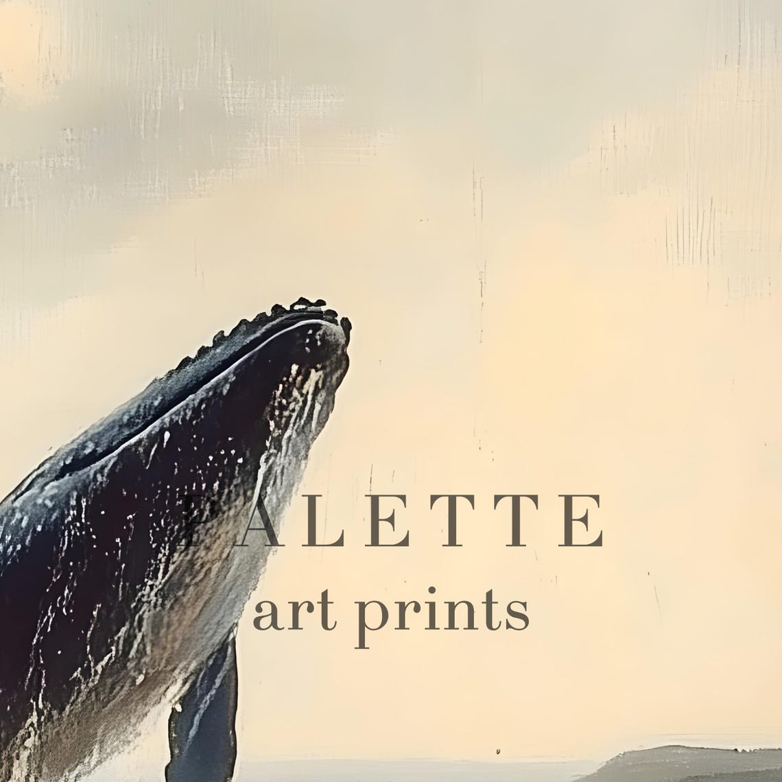 Humpback Whale Breaching Ocean Wave Coastal Marine Art Print - Image 2
