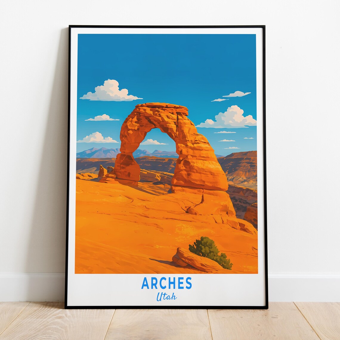Arches Utah Delicate Arch Red Rock Desert Sandstone Travel Poster