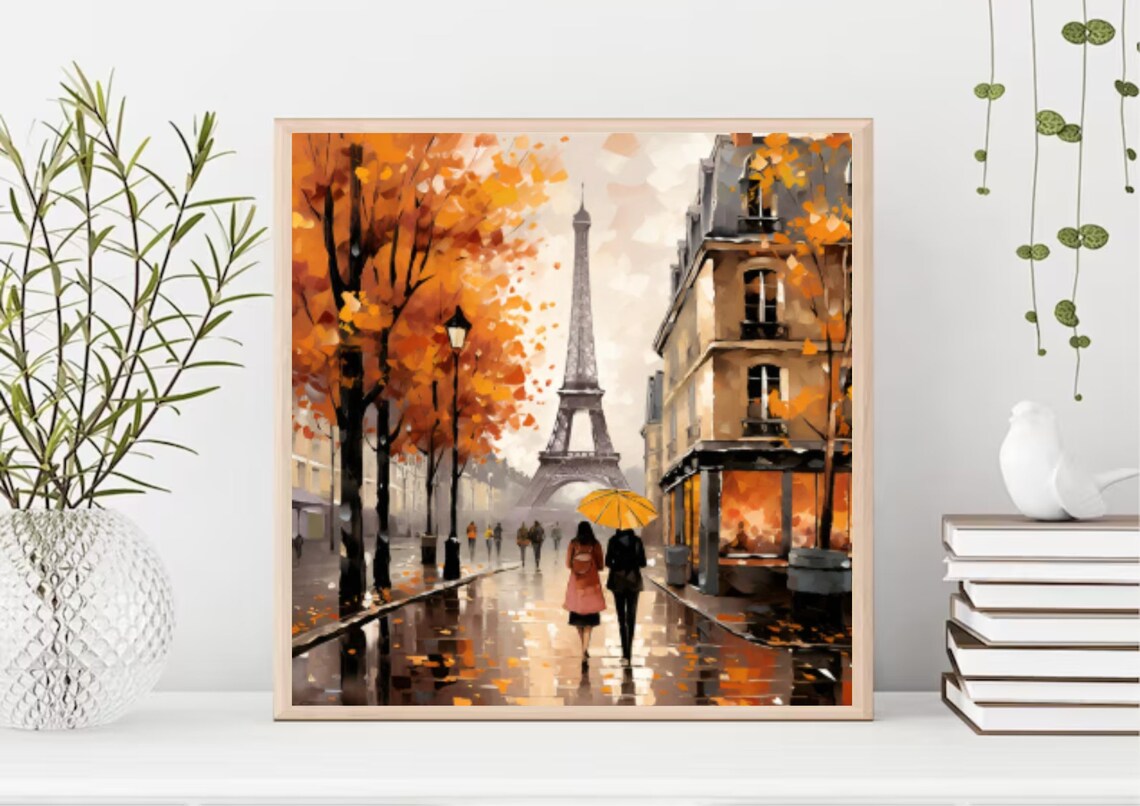 Paris Eiffel Tower Watercolor France Travel Poster - Image 4