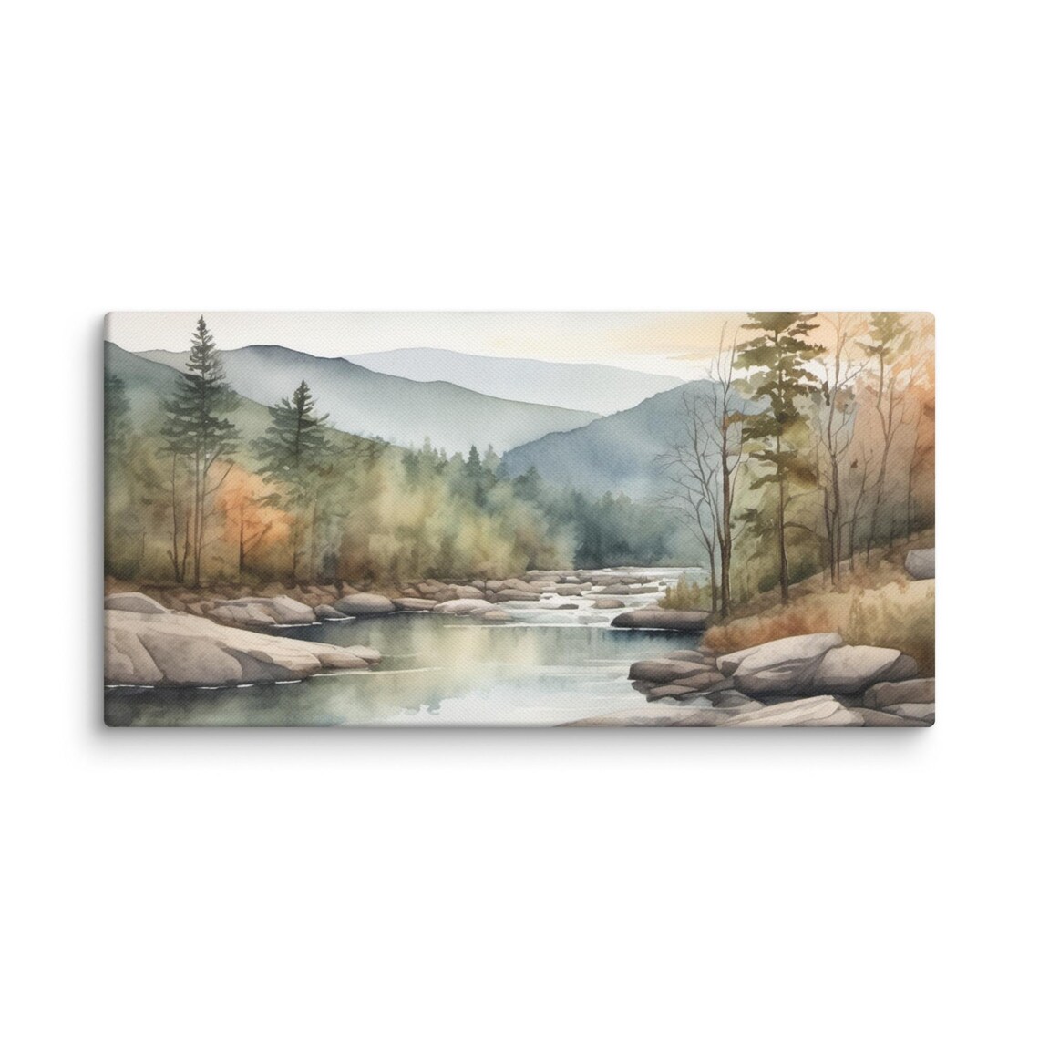 Great Smoky Mountains Watercolor Art Print, North Carolina - Image 2