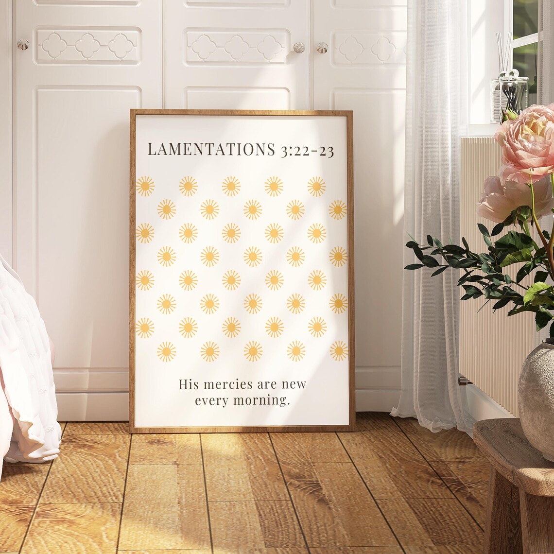 His Mercies Are New Every Morning Gold Sun Lamentations Print