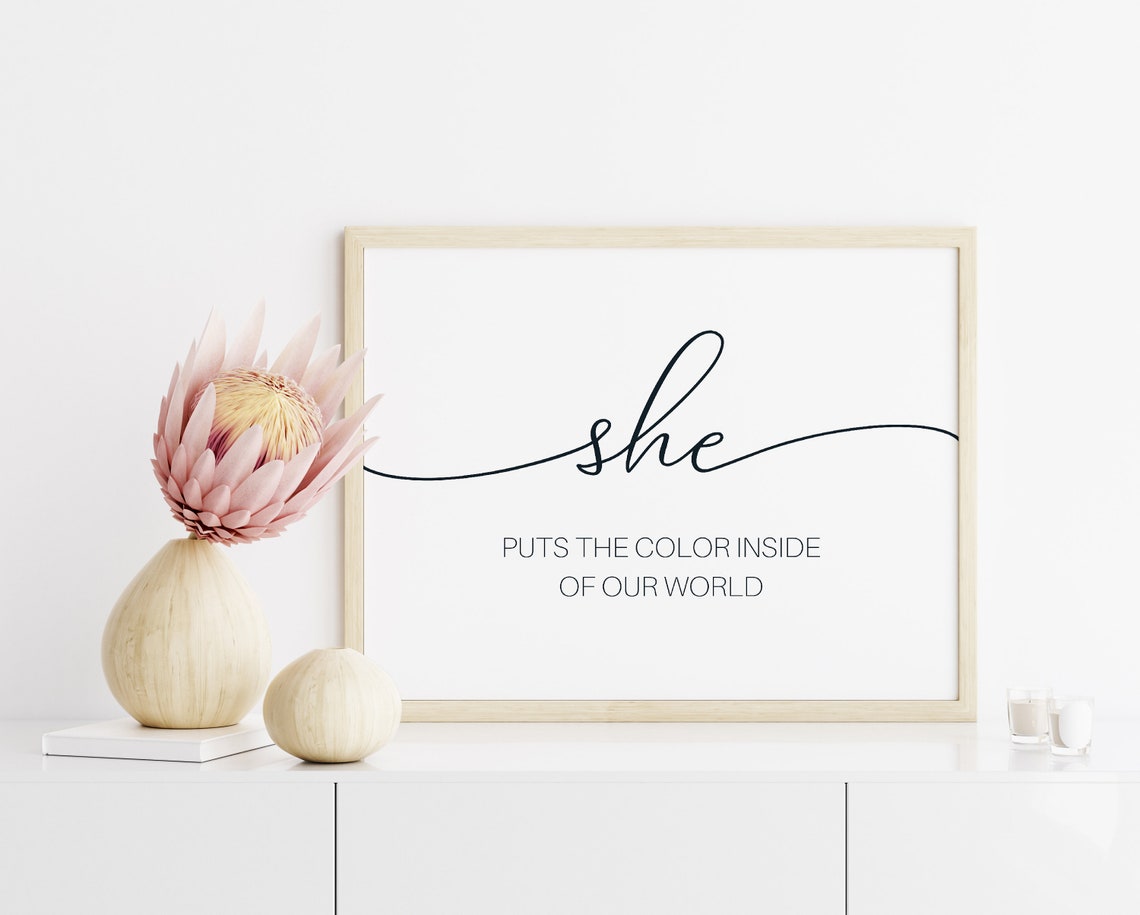 Girl Nursery Wall Art Minimalist Baby Girl Room Wall Decor Baby Shower Gift Idea Girl Nursery Print Baby Girl New Mom Gift