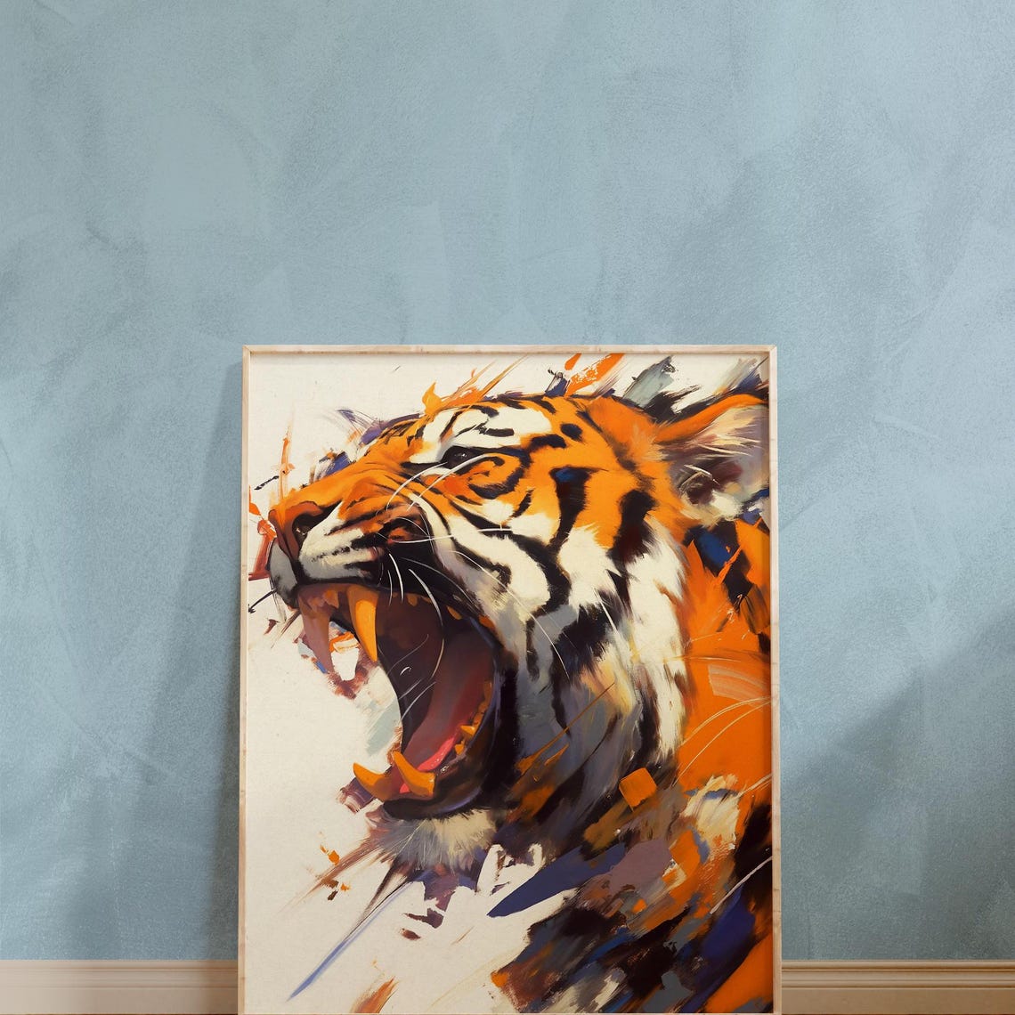 Bengal Tiger Wildcat Panther Gift For Her Bold Apex Cat Decor Wildlife Cat - Image 8