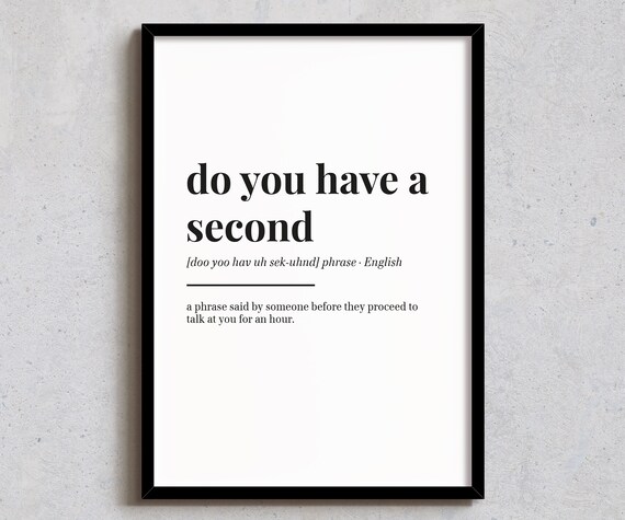 Funny Definition Print, Office Wall Art