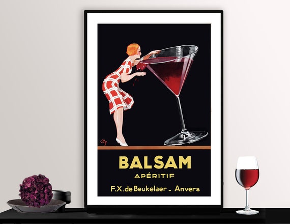 Balsam Aperitif Vintage Fooddrink Poster Poster Paper Or Print Gift Idea Wall Decor
